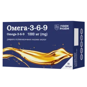 Омега 3-6-9 капсули 1000 мг №30, Фідем Фарм