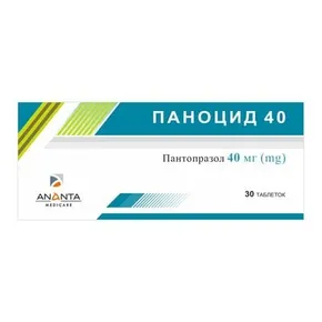 Паноцид 40 таблетки вкриті оболонкою кишковорозчинні 40 мг №30