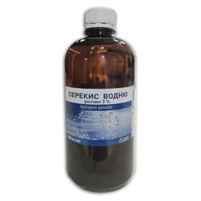 Перекис водню розчин 3% лосьйон флакон 500 мл, Профі Фарм
