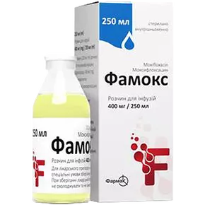 Фамокс раствор для инфузий по 400 мг/250 мл флакон 250 мл №1