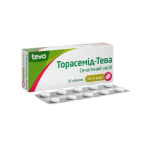 Торасемід-Тева таблетки 10 мг №30