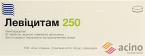 Левицитам таблетки покрытые оболочкой 250 мг №30