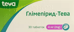 Глимепирид-Тева таблетки 4 мг №30