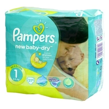 Подгузники для детей Памперс НьюБеби Ньюборн (Pampers NewBaby Newborn) размер 1 (2-5 кг) 27 шт