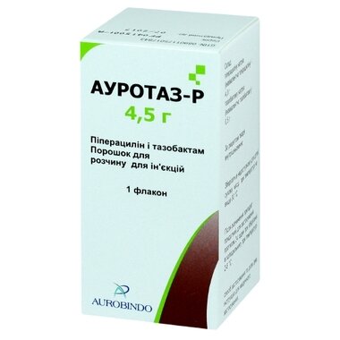 Ауротаз Р порошок для ін'єкцій 4000 мг/500 мг флакон №1