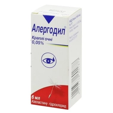 Алергодил краплі очні 0,05% флакон 6 мл
