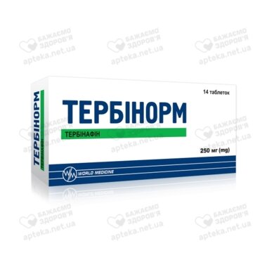 Тербінорм таблетки 250 мг №14