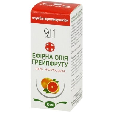 Олія ефірна грейпфруту 911, 10 мл