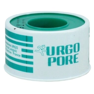 Пластырь Урго Ургопор (URGO) катушка бумажный размер 2,5 см*5 м 1 шт