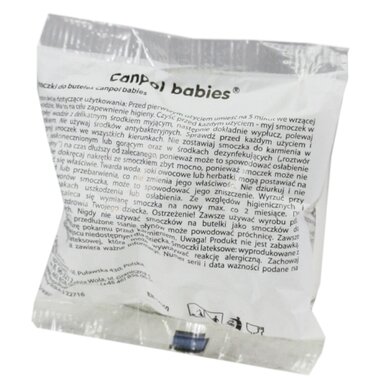 Соска Канпол (Canpol babies) силиконовая со средним потоком 1 шт