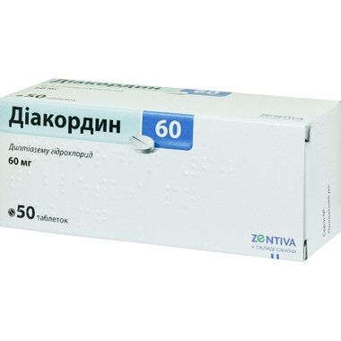 Діакордин таблетки 60 мг №50