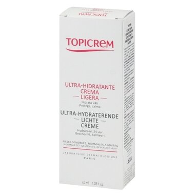 Топикрем (Topicrem) Гидра+ крем для лица ультра увлажняющий легкий для чувствительной и комбинированной кожи 40 мл