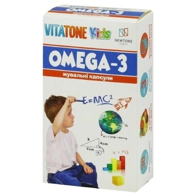 Вітатон Кідс (Vitatone Kids) Омега-3 капсули жувальні для дітей №30