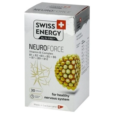 Свісс Енерджи (Swiss Energy) Нейрофорс комплекс вітамінів групи В капсули №30