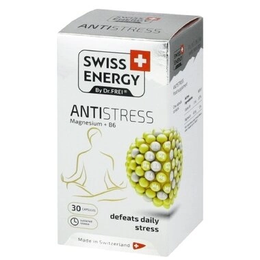 Свісс Енерджи (Swiss Energy) Антистрес Магній + B6 капс. №30