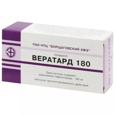 Вератард капсули прол. дії 180 мг №30
