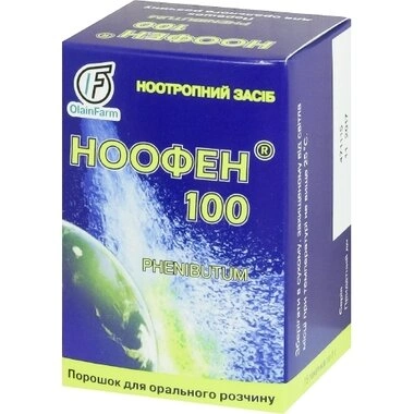 Ноофен 100 порошок для орального розчину 100 мг пакет 1 г №15