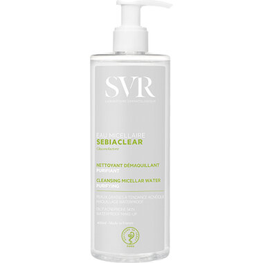 СВР (SVR) Себіаклер вода міцелярна очищуюча для жирної та чутливої шкіри 400 мл