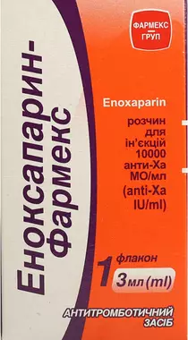 Еноксапарин-Фармекс розчин для ін’єкцій 10000 анти-Ха МО/мл флакон багатодозовий 3 мл №1