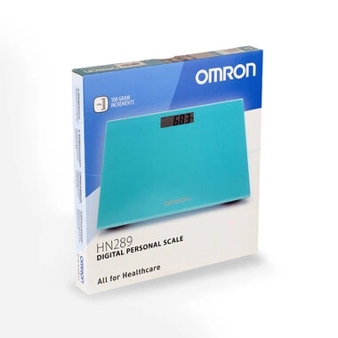 Весы цифровые Омрон (Omron HN-289-ЕВ) бирюзовые