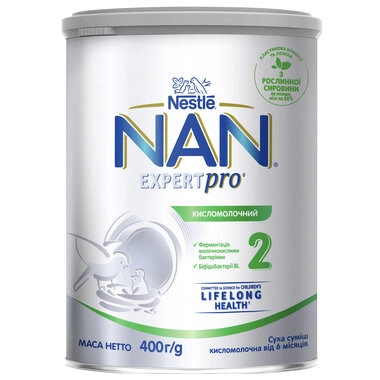 Суміш молочна Нестле Нан 2 (Nestle NAN) Кисломолочний з 6 місяців 400 г