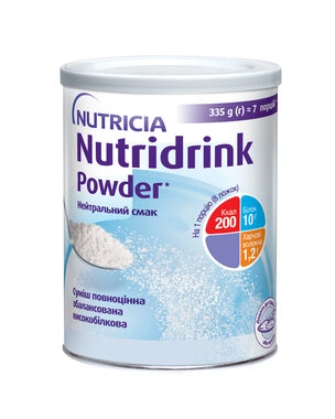 Нутрідрінк Паудер (Nutridrink Powder) ентеральний харчовий продукт з нейтральним смаком 335 г
