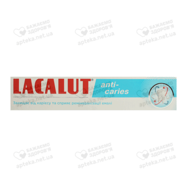Зубна паста Лакалут Анти-карієс (Lacalut Anti-caries) 75 мл