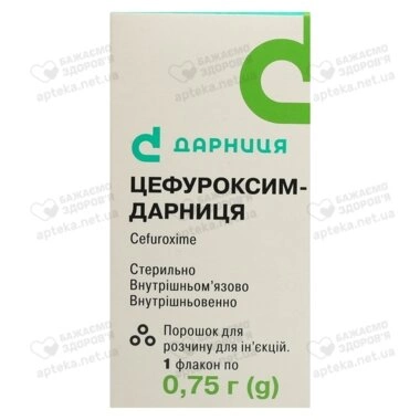 Цефуроксим-Дарница порошок для инъекций 0,75 г флакон №1