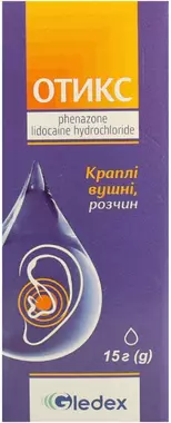 Отикс краплі вушні флакон 15 мл