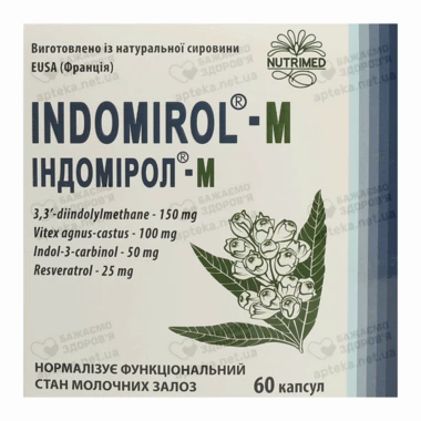 Індомірол-М капсули 360 мг №60
