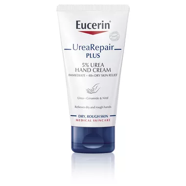 Юцерин (Eucerin) Уреа Ріпеір плюс 5% крем для сухої шкіри рук 75 мл