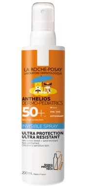 Ля Рош (La Roche-Posay) Антгеліос Дермо-Педіатрікс спрей сонцезахисний ультралегкий для чутливої шкіри дітей SPF50+ 200 мл