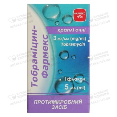 Тобрамицин-Фармекс капли глазные 3 мг/мл флакон 5 мл
