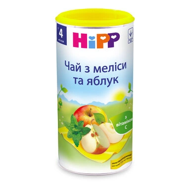 Чай Хіпп (HiPP) з меліси та яблук з 4 місяців 200 г