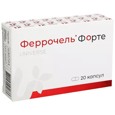 Феррочель Форте капсули 300 г №20