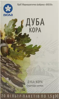 Дуба кора у фільтр-пакетах 1,5 г №20