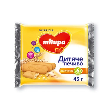 Печенье Милупа (Milupa) детское пшеничное с 6 месяцев 45 г