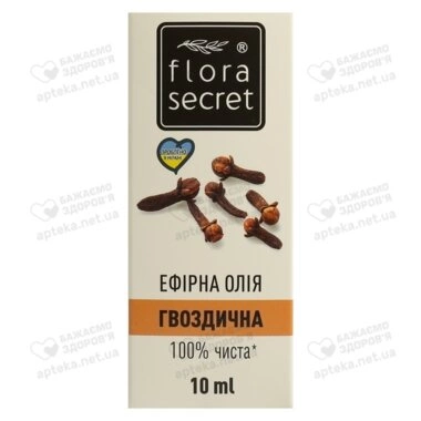 Олія ефірна гвоздична Флора Сікрет (Flora Sеcret) 10 мл