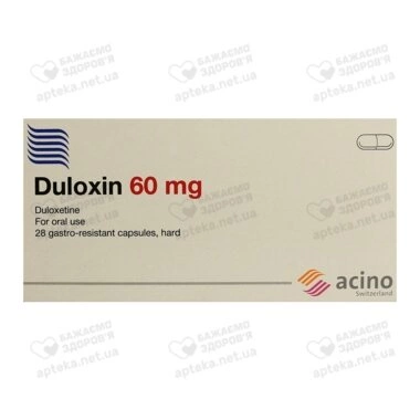 Дулоксин капсулы 60 мг №28
