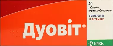 Дуовит таблетки покрытые оболочкой комби-упаковка №40