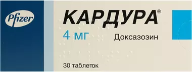 Кардура таблетки 4 мг №30