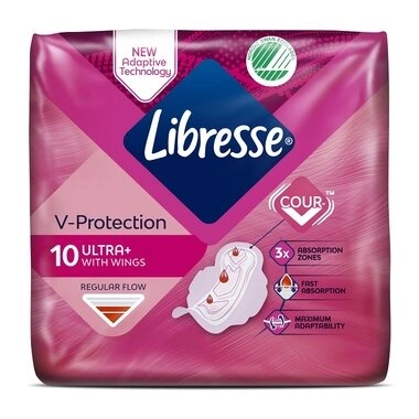 Прокладки Лібресc Ультра Нормал Фрешнес/Протекшн (Libresse Ultra Normal Freshness/Protection) 10 шт