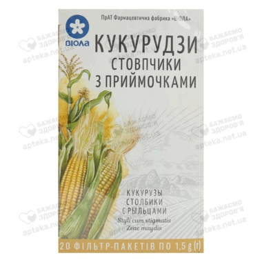 Кукурудзи стовпчики із приймочками у фільтр-пакетах 1,5 г №20