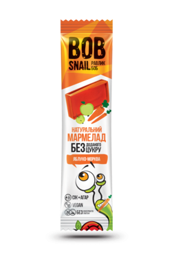 Мармелад Улитка Боб (Bob Snail) натуральный яблоко-морковь 38 г