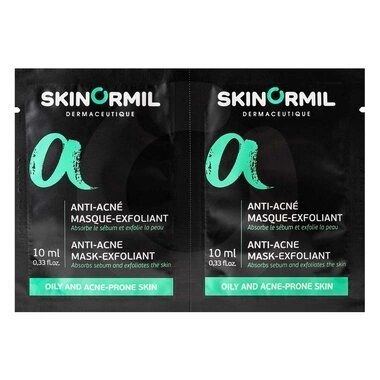 Скинормил (Skinormil) Анти-Акне маска-скраб 2 в 1 саше 10 мл 2 шт