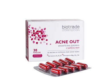 Біотрейд (Biotrade) Акне Аут вітамінно-мінеральний комплекс для жирної та проблемної шкіри капсули №30