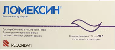 Ломексин крем вагінальний 2% туба 78 г