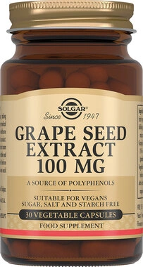 Солгар (Solgar) Виноградних кісточок екстракт капсули 100 мг №30