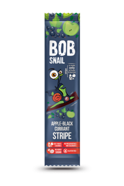 Цукерки натуральні Равлик Боб (Bob Snail) яблуко-смородина 14 г