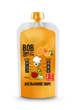 Пюре Равлик Боб (Bob Snail) фруктове апельсин 400 г